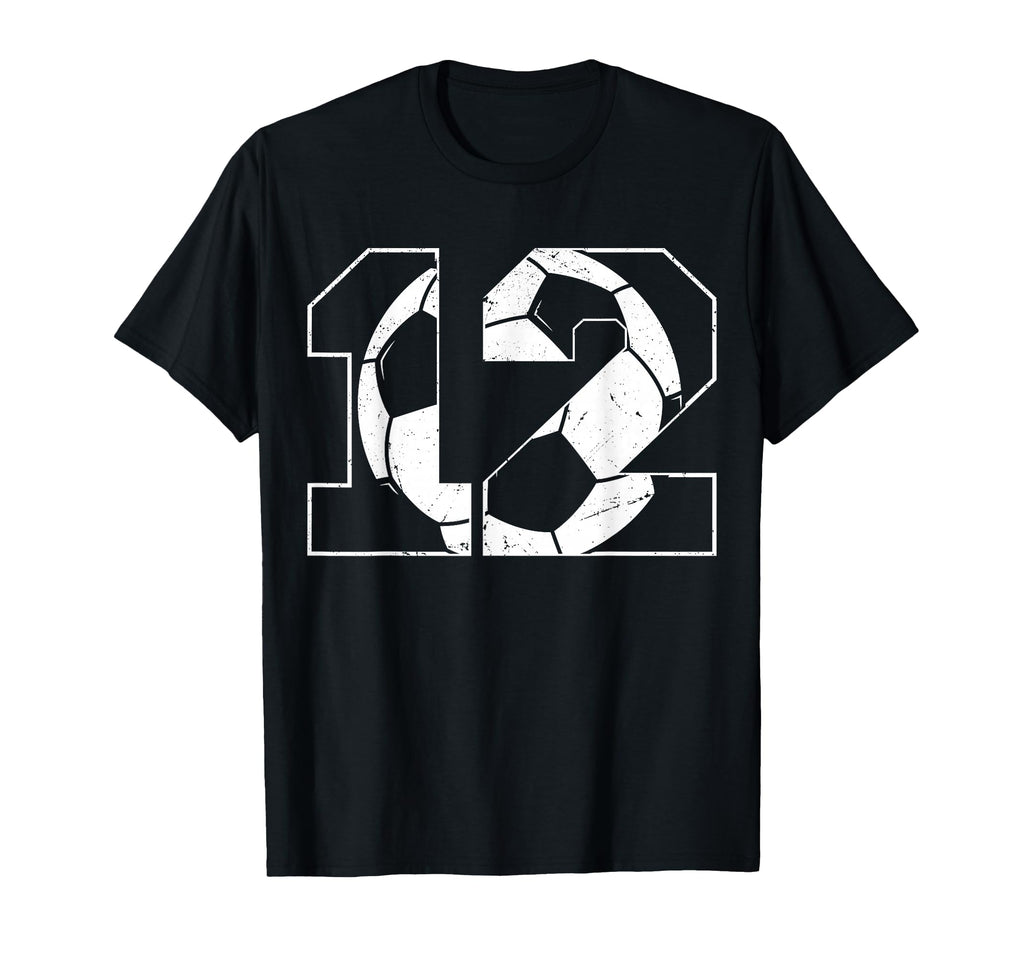 12Th Birthday Soccer Player Football T-Shirt - Trendy Graphic for Adults - T-Shirt, Sweatshirt, Hoodie