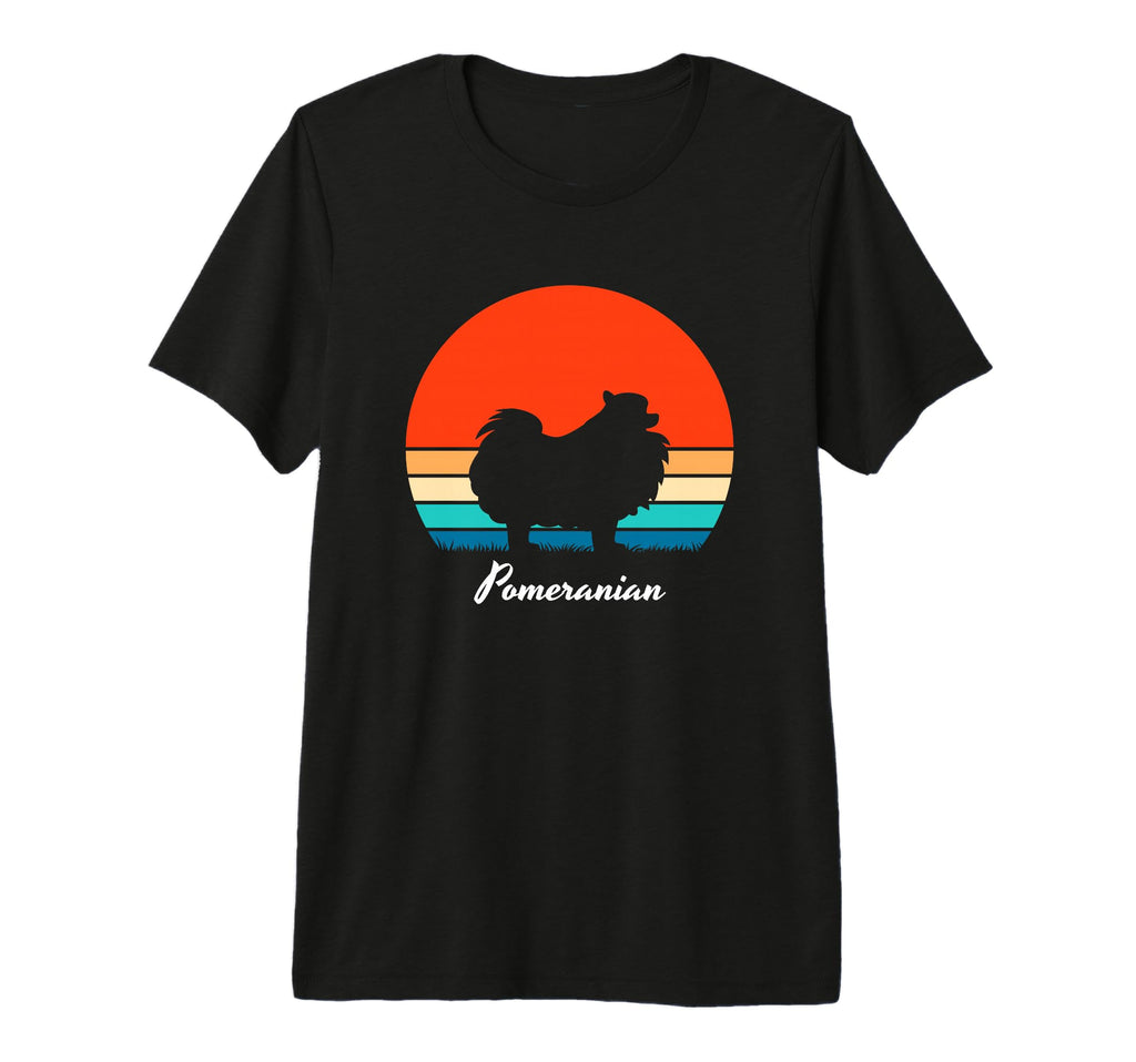 Pomeranian Sunset Dog Mom Dad Owner T-Shirt - Custom Art Print for Adults - T-Shirt, Sweatshirt, Hoodie