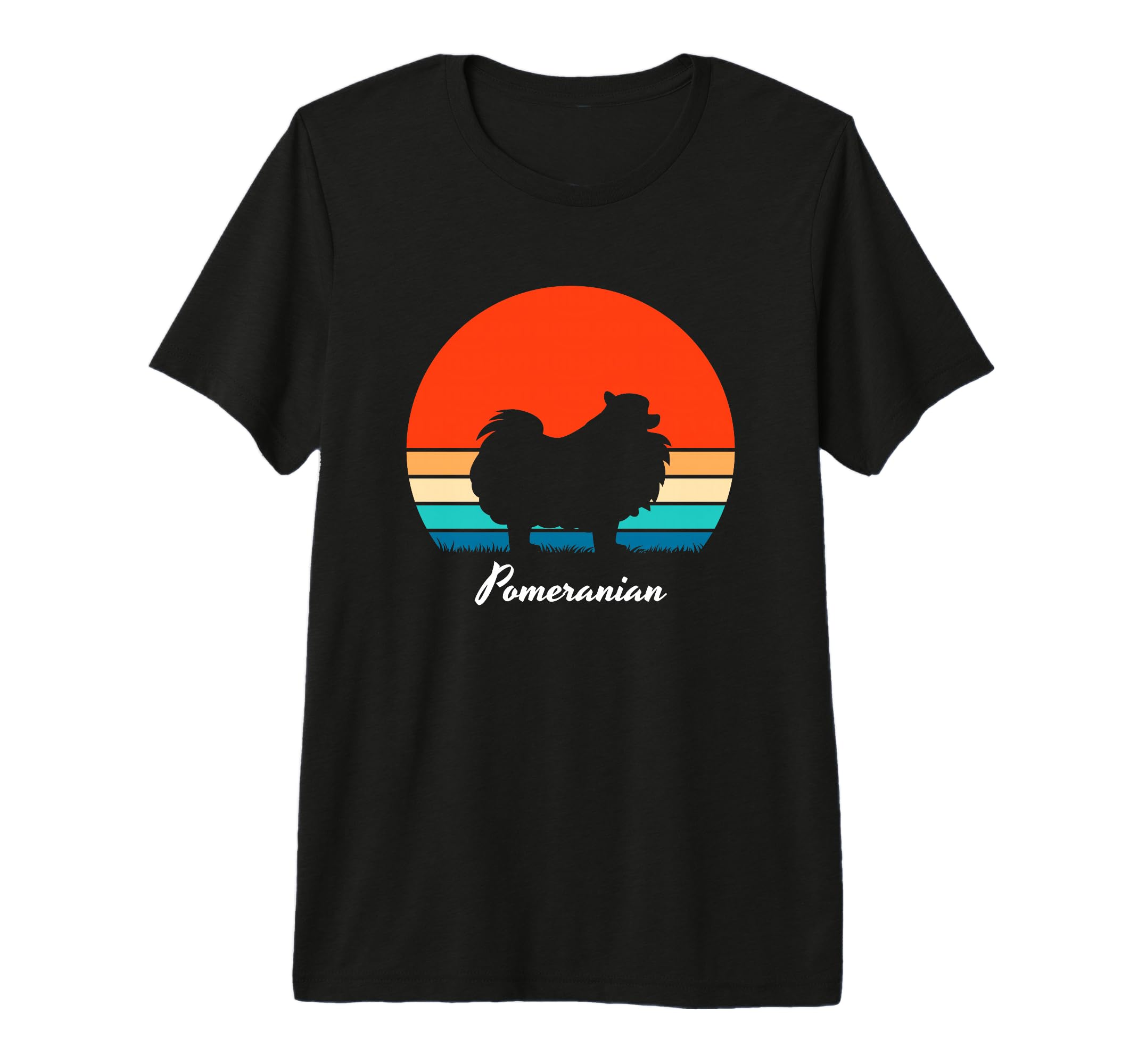 Pomeranian Sunset Dog Mom Dad Owner T-Shirt - Custom Art Print for Adults - T-Shirt, Sweatshirt, Hoodie