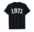 1971 55Th Birthday 55 Years Old T-Shirt - Minimalist Print Men Women - T-Shirt, Sweatshirt, Hoodie