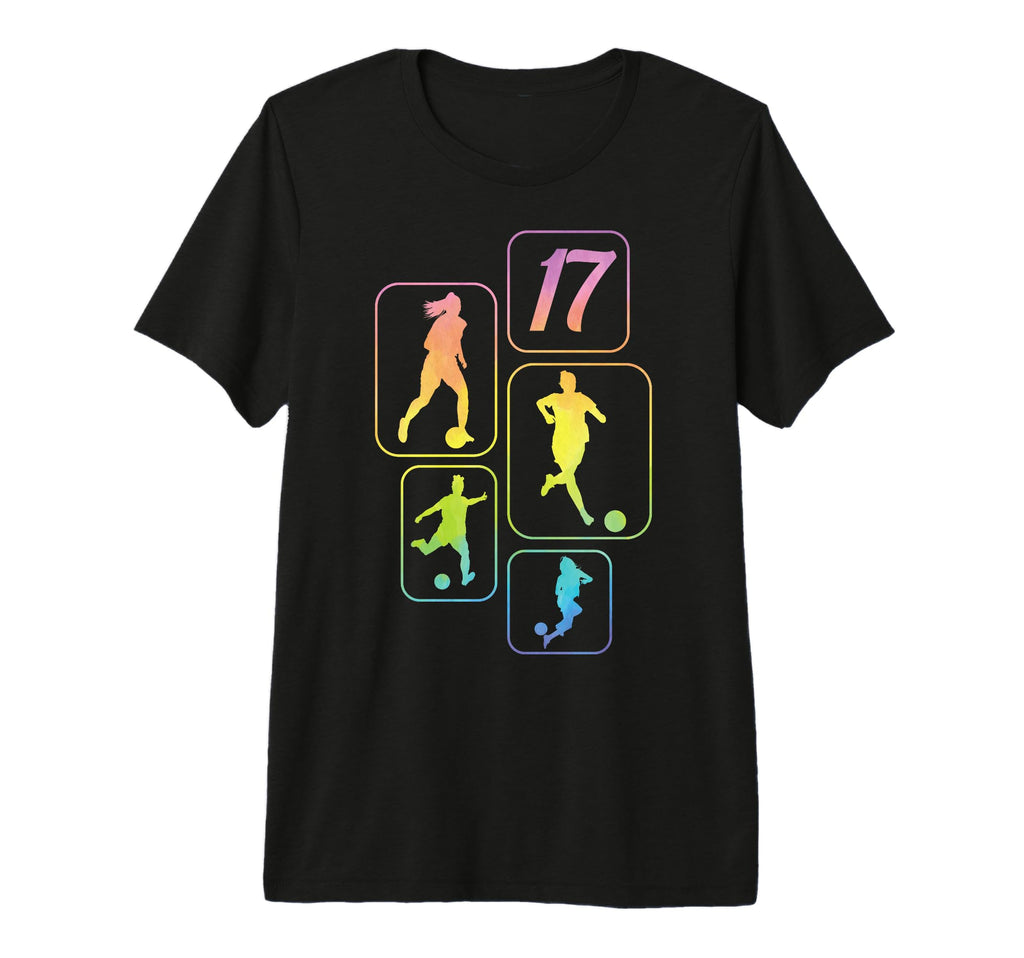 17Th Birthday Soccer Player Football 17 T-Shirt - Streetwear Style Unisex - T-Shirt, Sweatshirt, Hoodie