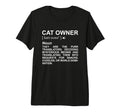 Cat Owner Dictionary Cat Dad Tri Blend T-Shirt - Streetwear Style Unisex - T-Shirt, Sweatshirt, Hoodie