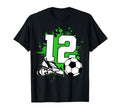 12Th Birthday 12 Years Football Player T-Shirt - Trendy Graphic Unisex - T-Shirt, Sweatshirt, Hoodie