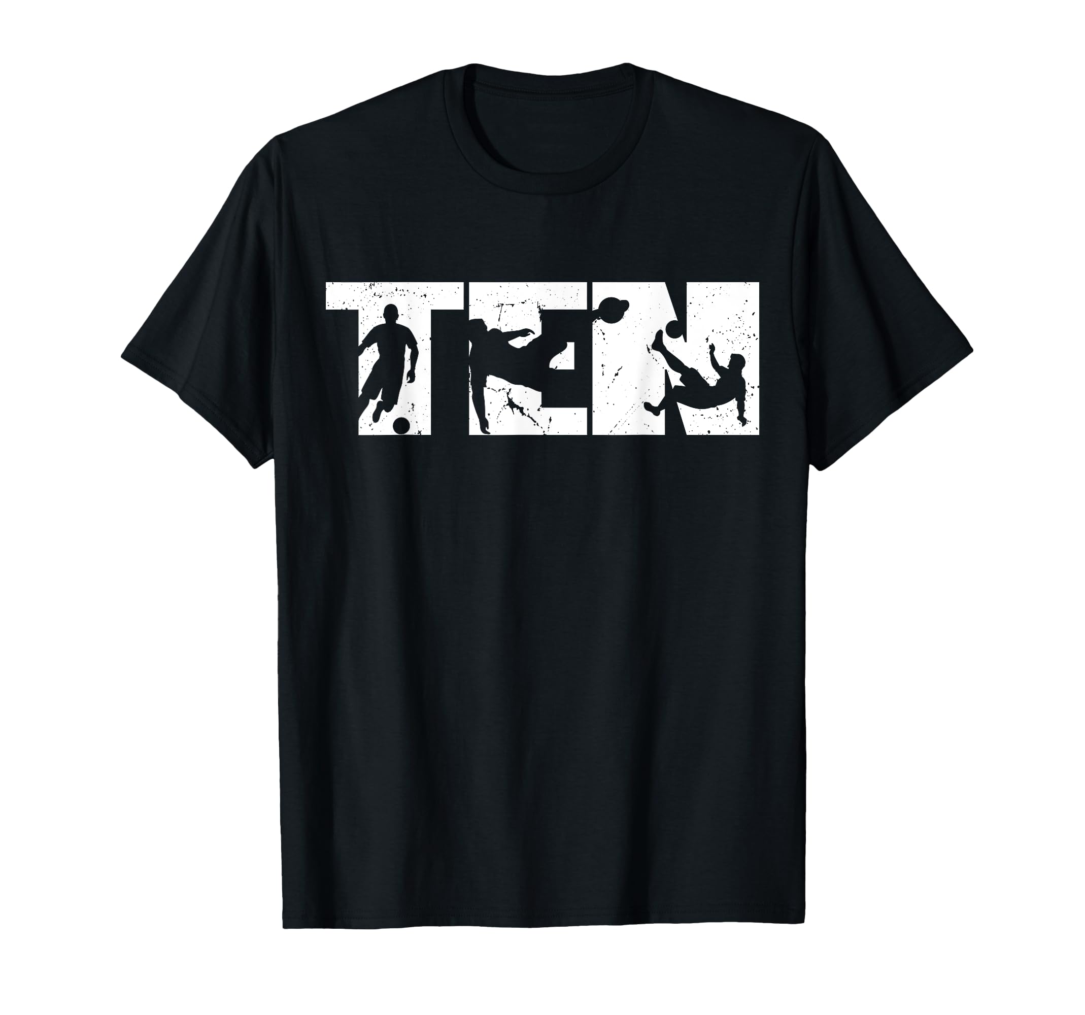 10Th Birthday Soccer 10 Years Old T-Shirt - Custom Art Print for Adults - T-Shirt, Sweatshirt, Hoodie