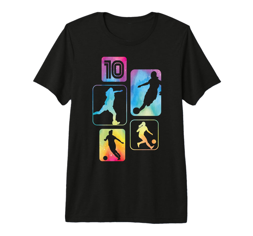 10Th Birthday Soccer Player Football T-Shirt - Fun Novelty Design Unisex - T-Shirt, Sweatshirt, Hoodie