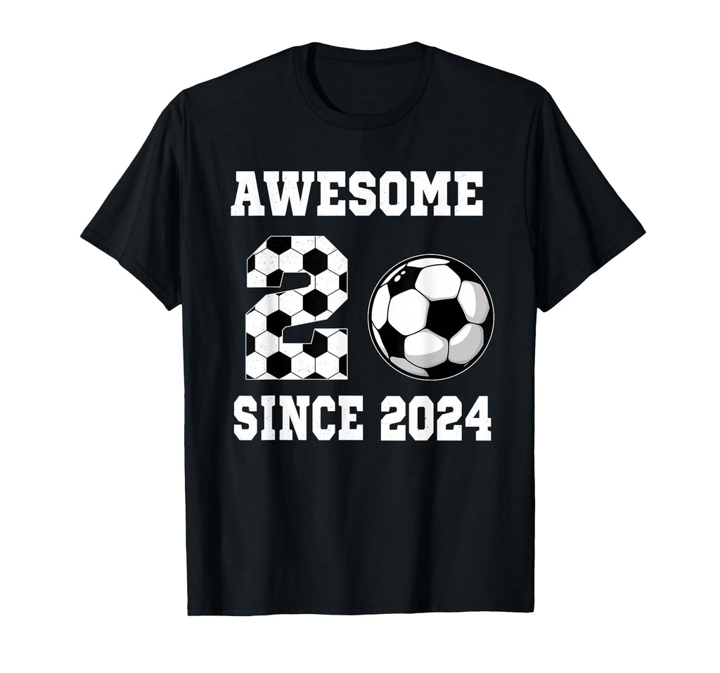 2 Years Old Birthday Soccer Awesome T-Shirt - Unique Graphic Men Women - T-Shirt, Sweatshirt, Hoodie