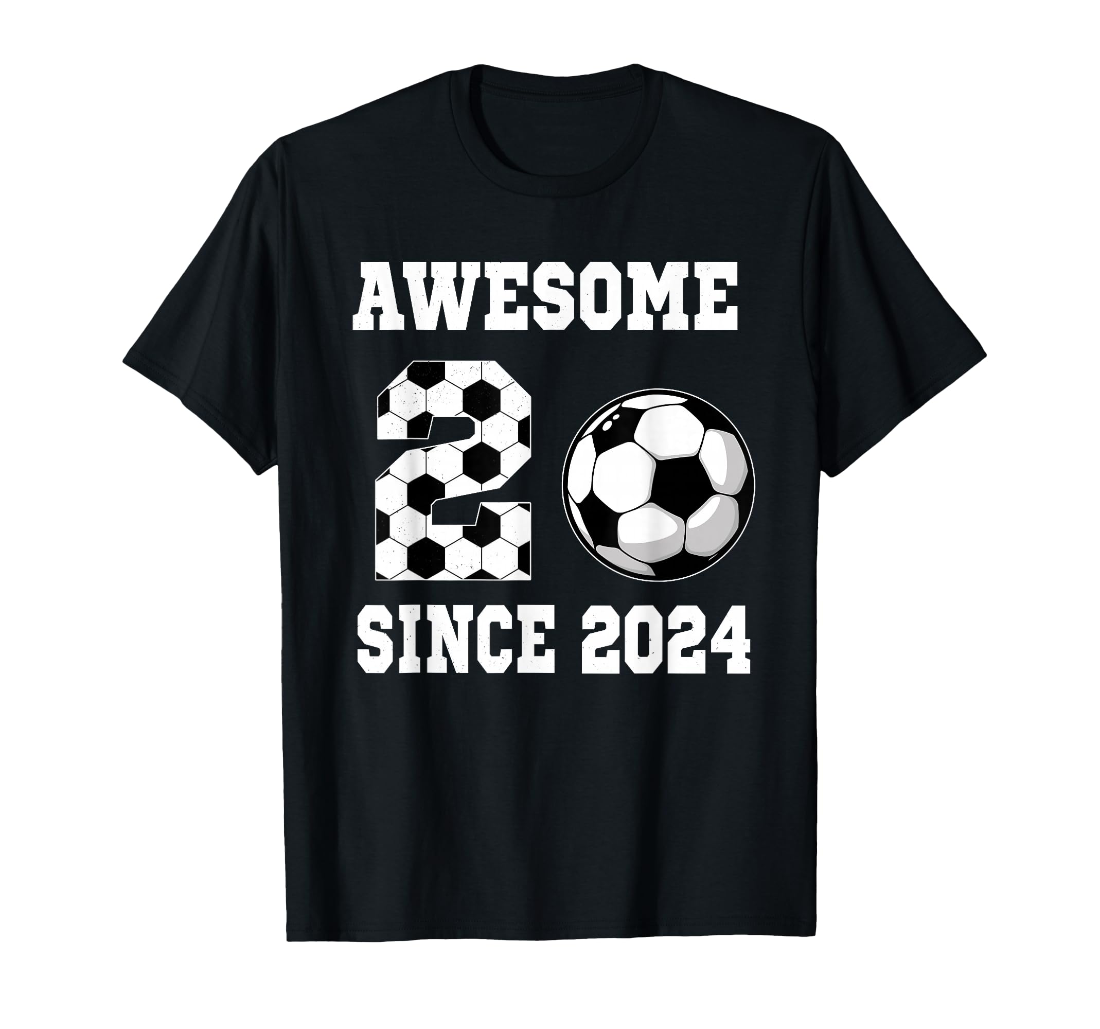 2 Years Old Birthday Soccer Awesome T-Shirt - Unique Graphic Men Women - T-Shirt, Sweatshirt, Hoodie