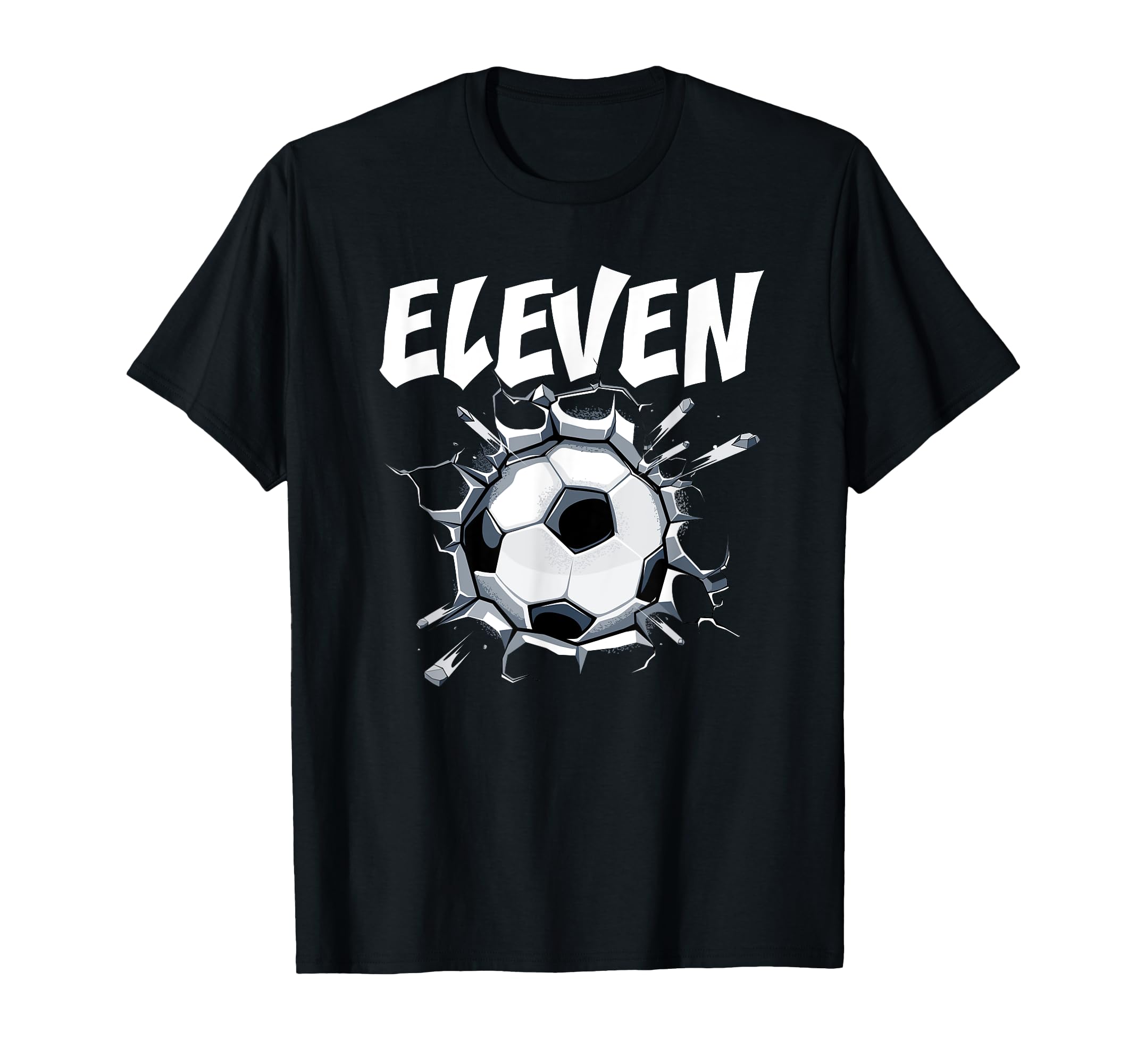 11 Year Old Soccer Birthday Party T-Shirt - Aesthetic Graphic Men Women - T-Shirt, Sweatshirt, Hoodie