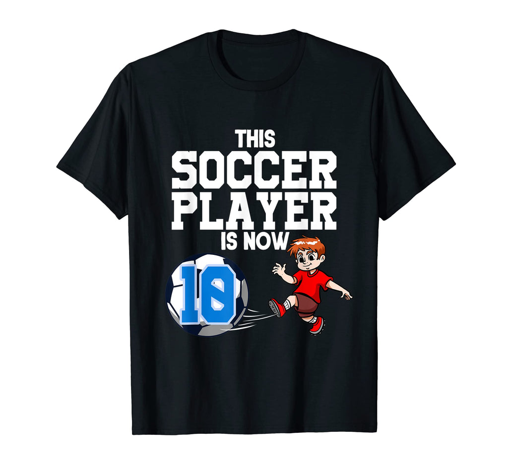 10 Year Old Soccer Player Soccer Birthday T-Shirt - Trendy Graphic Unisex - T-Shirt, Sweatshirt, Hoodie