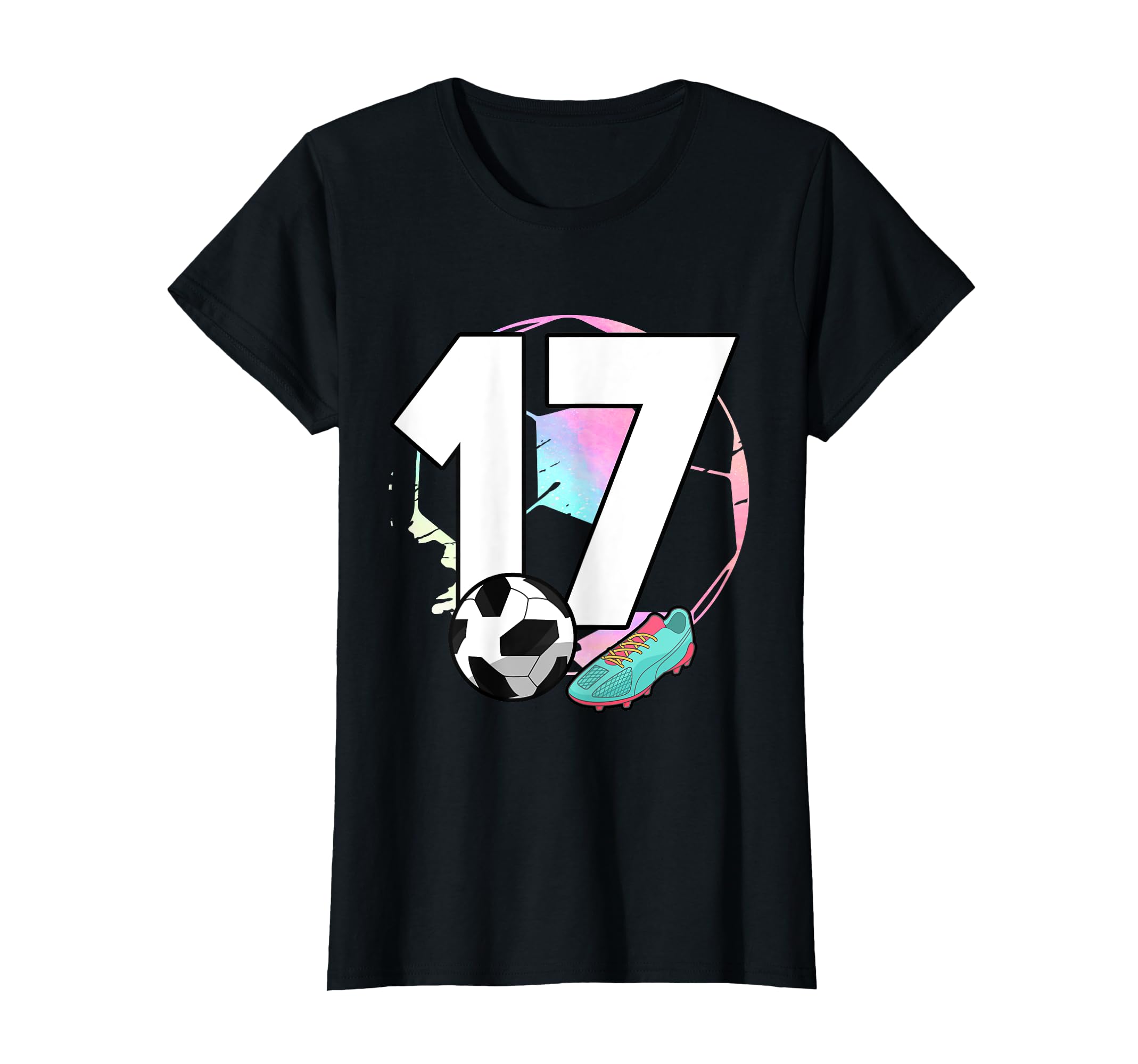 17Th Birthday Soccer Player Football 17 T-Shirt - Aesthetic Graphic Unisex - T-Shirt, Sweatshirt, Hoodie