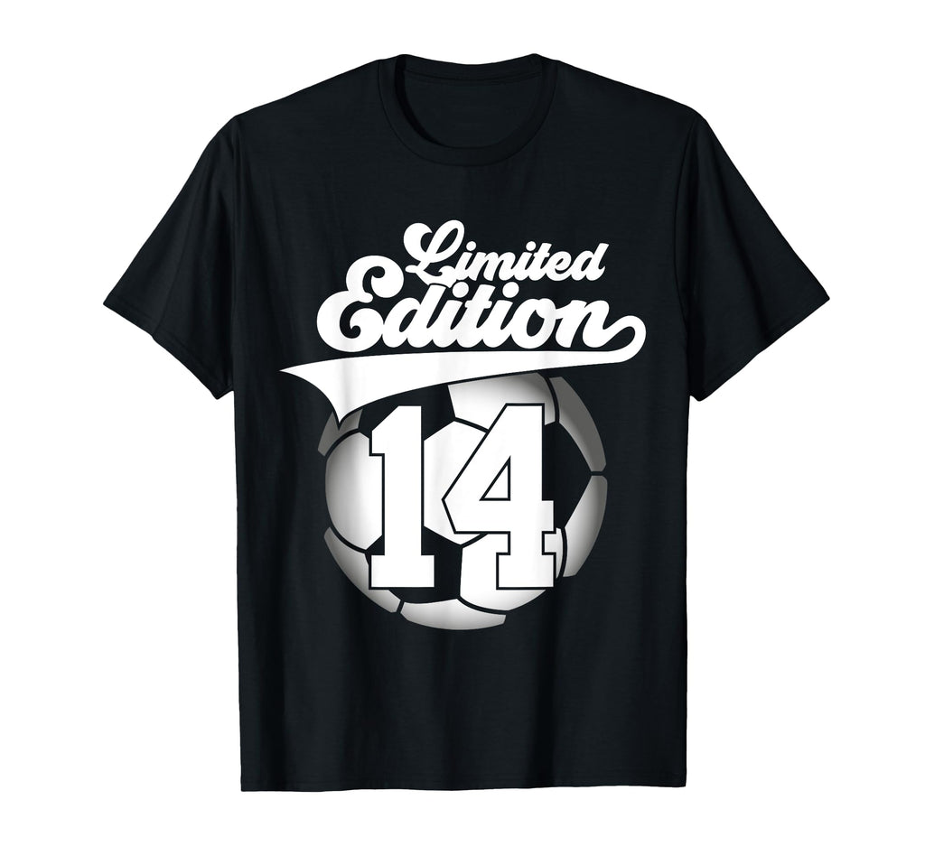14 Years Football Soccer 14Th Birthday T-Shirt - Graphic Print for Adults - T-Shirt, Sweatshirt, Hoodie