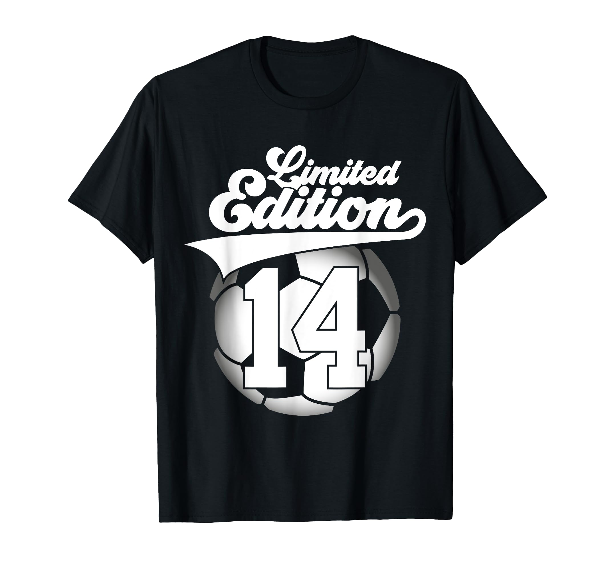 14 Years Football Soccer 14Th Birthday T-Shirt - Graphic Print for Adults - T-Shirt, Sweatshirt, Hoodie
