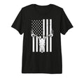 White Us Flag Deer Skull Hunting T-Shirt - Fun Novelty Design Men Women - T-Shirt, Sweatshirt, Hoodie