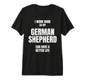 German Shepherd Dad Owner Mom T-Shirt - Fun Novelty Design for Adults - T-Shirt, Sweatshirt, Hoodie