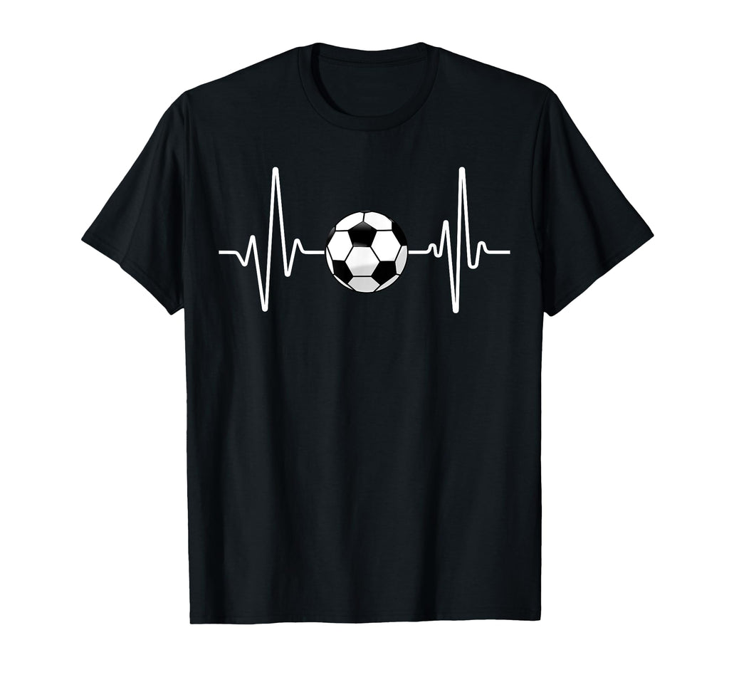 Soccer Heartbeat Football Lover Soccer T-Shirt - Aesthetic Graphic Unisex - T-Shirt, Sweatshirt, Hoodie