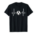 Soccer Heartbeat Football Lover Soccer T-Shirt - Aesthetic Graphic Unisex - T-Shirt, Sweatshirt, Hoodie