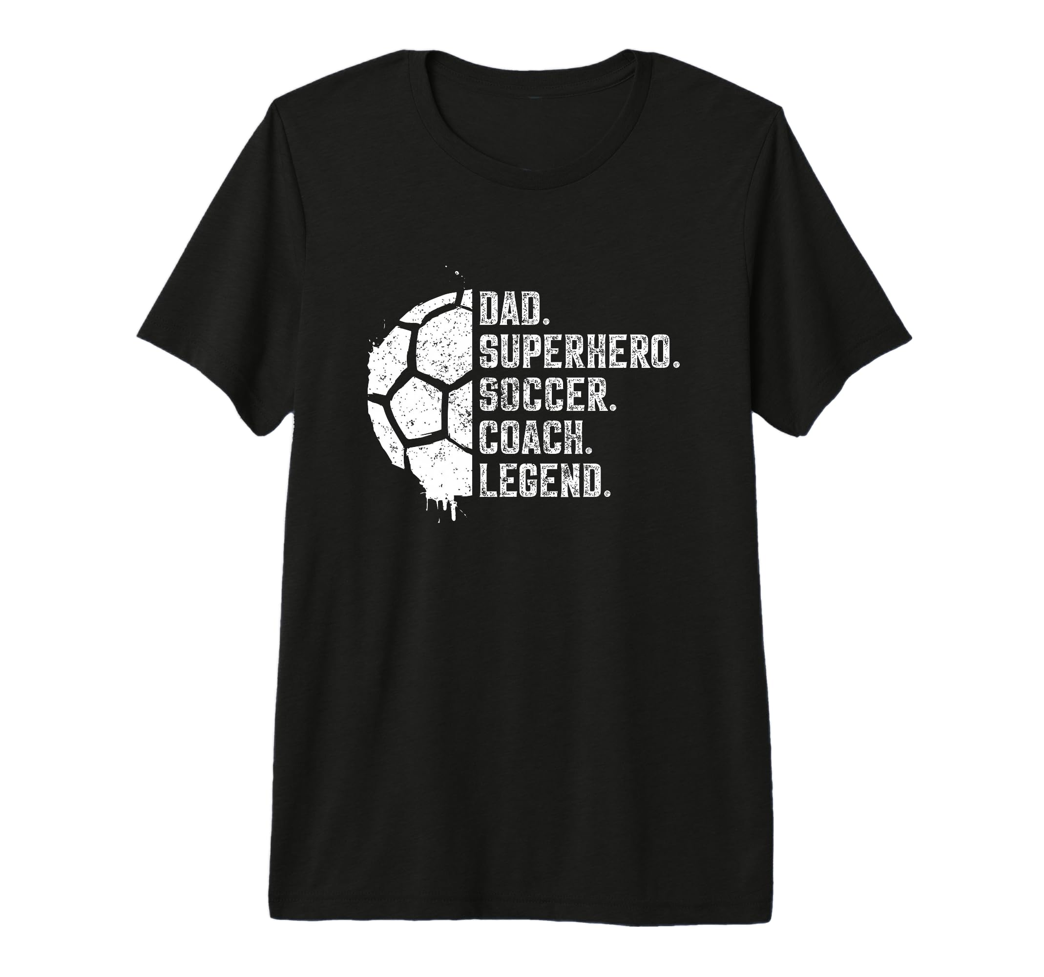 Dad Superhero Soccer Coach Legend Tri Blend T-Shirt - Trendy Graphic Unisex - T-Shirt, Sweatshirt, Hoodie