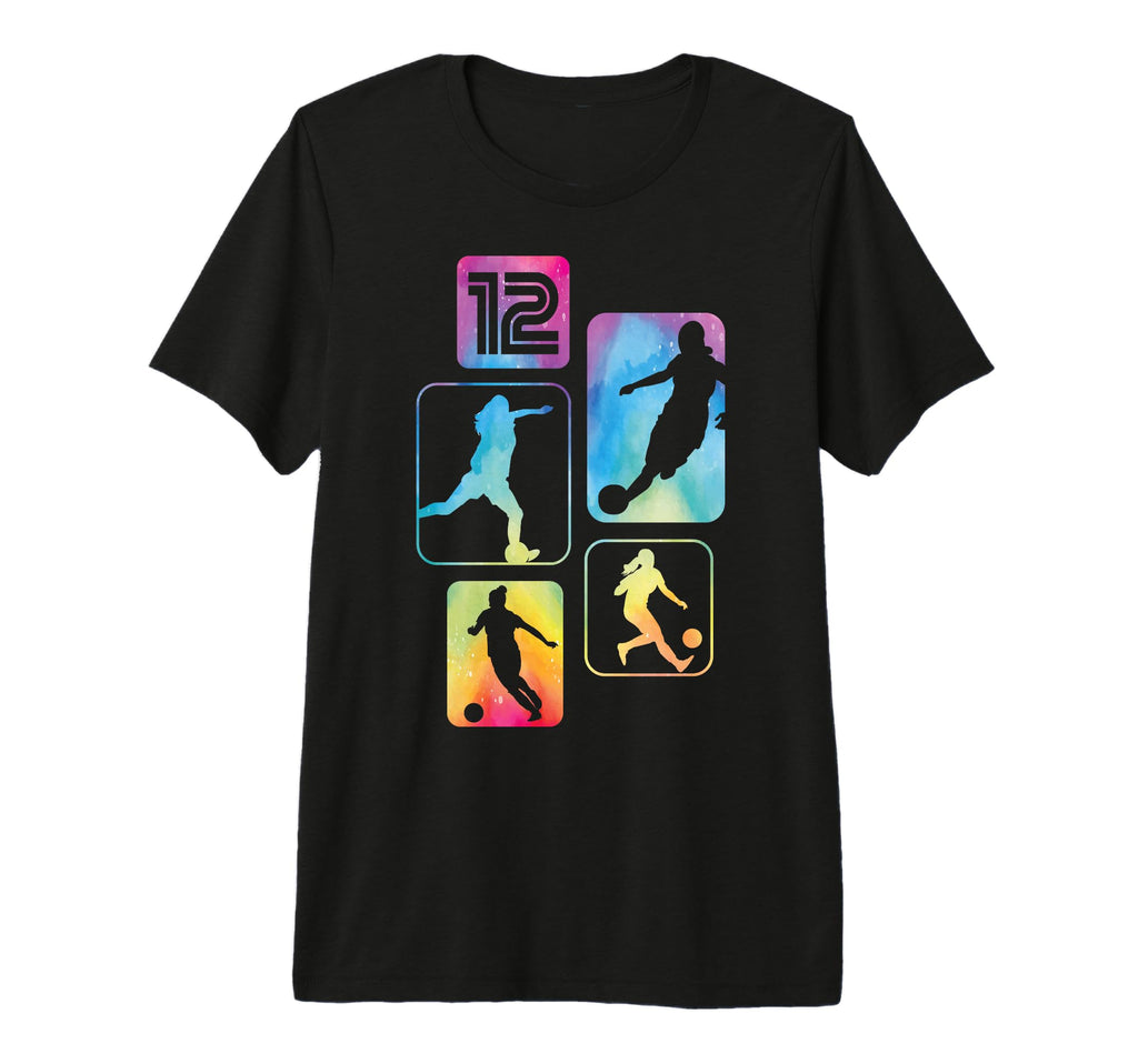 12Th Birthday Soccer Player Football T-Shirt - Streetwear Style Men Women - T-Shirt, Sweatshirt, Hoodie