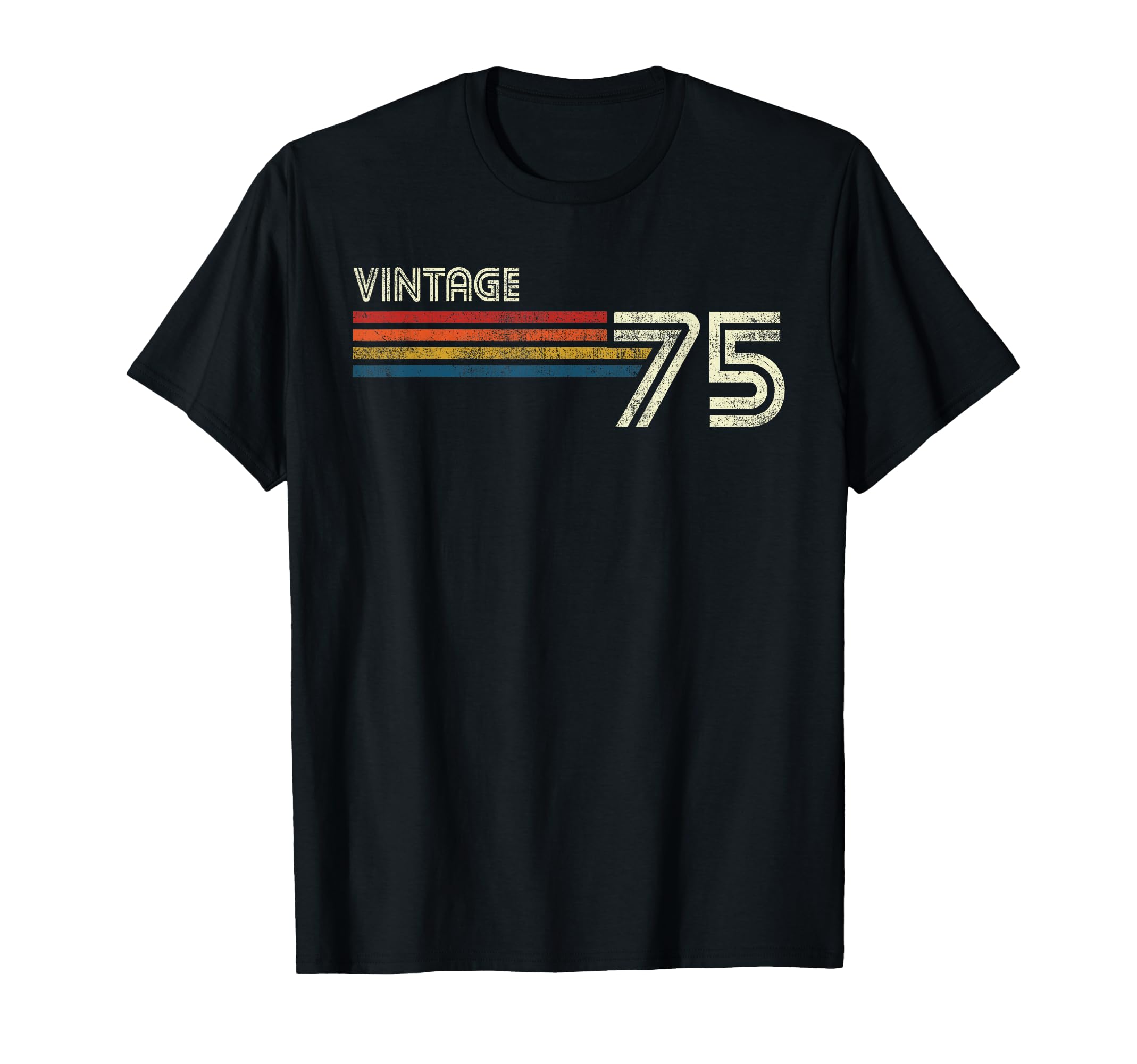 1975 Chest Stripe 48 Birthday T-Shirt - Custom Art Print Men Women - T-Shirt, Sweatshirt, Hoodie