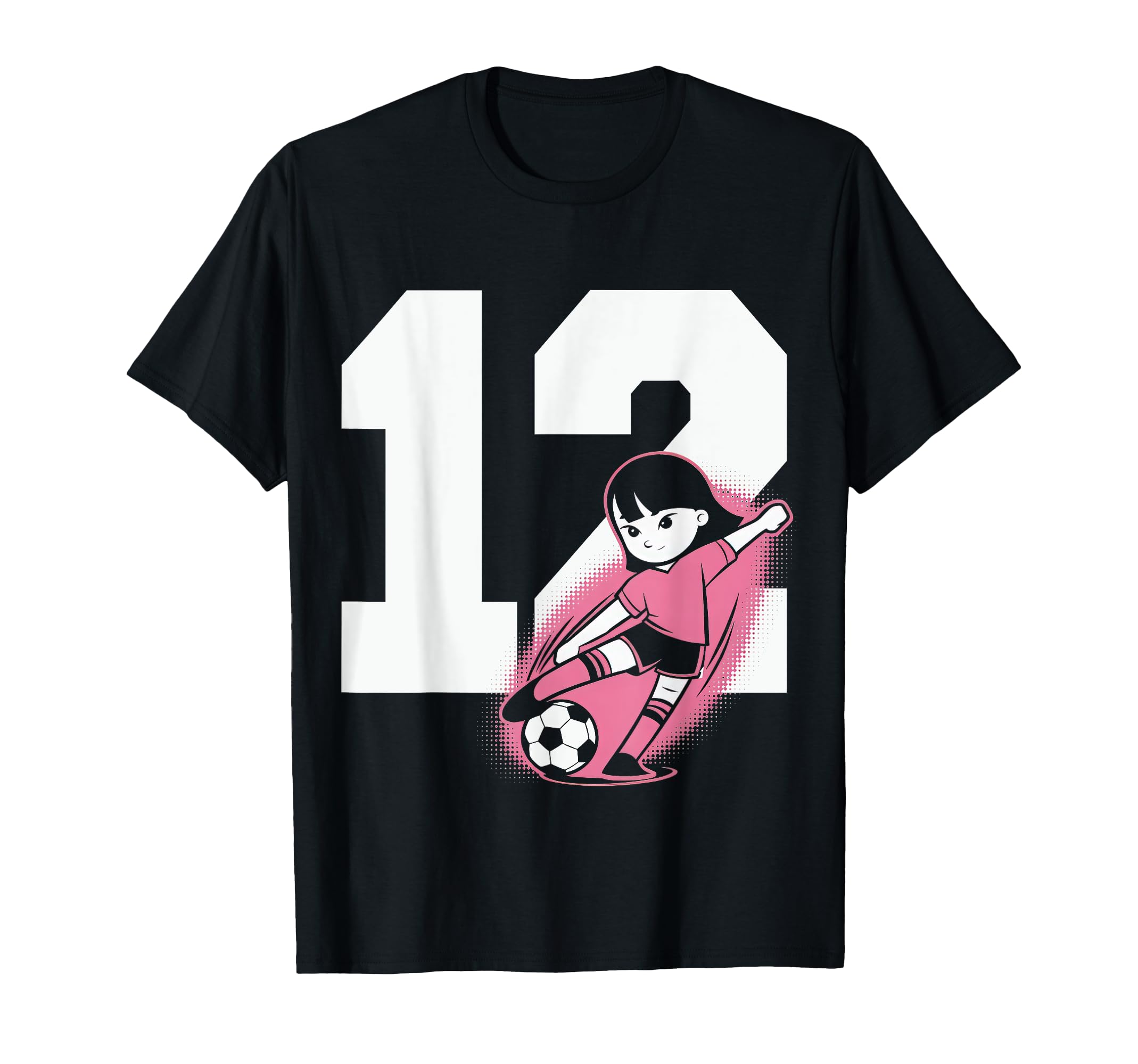 12 Soccer Birthday Gift Soccer Fan T-Shirt - Aesthetic Graphic Unisex - T-Shirt, Sweatshirt, Hoodie