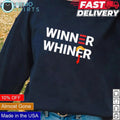 Winner Whiner supporting Biden - Adult & Kids T-Shirts, Sweatshirts & Hoodies apparel design preview 1