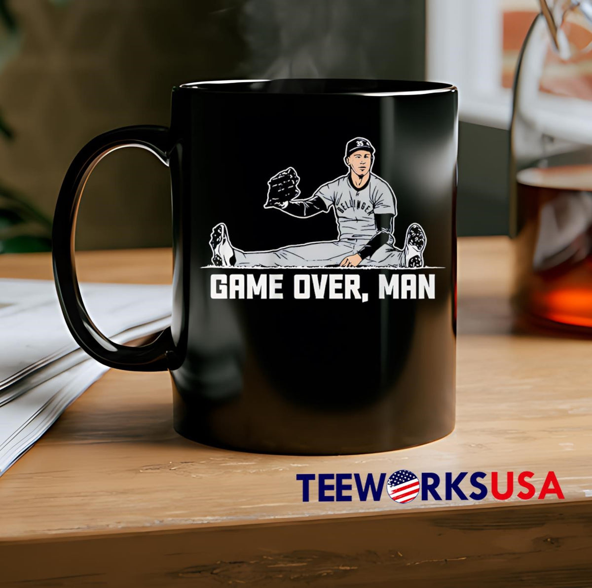 Cody Bellinger Game Over Man - Adult & Kids T-Shirts, Sweatshirts & Hoodies apparel design preview 2