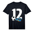 12Th Birthday Soccer Player Football T-Shirt - Novelty Apparel for Adults - T-Shirt, Sweatshirt, Hoodie