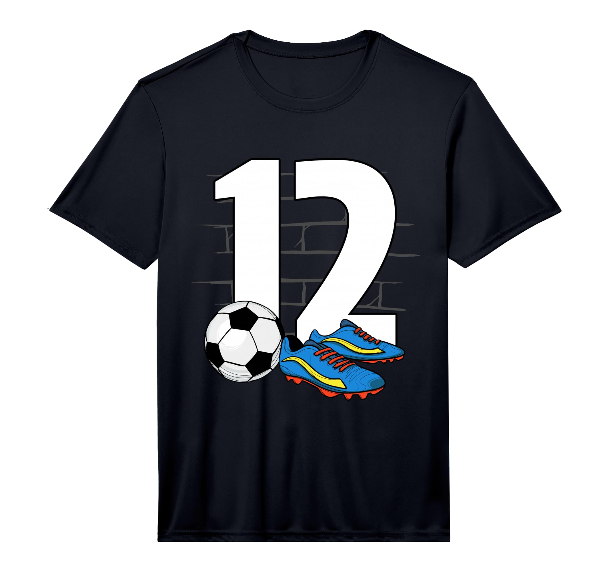 12Th Birthday Soccer Player Football T-Shirt - Novelty Apparel for Adults - T-Shirt, Sweatshirt, Hoodie