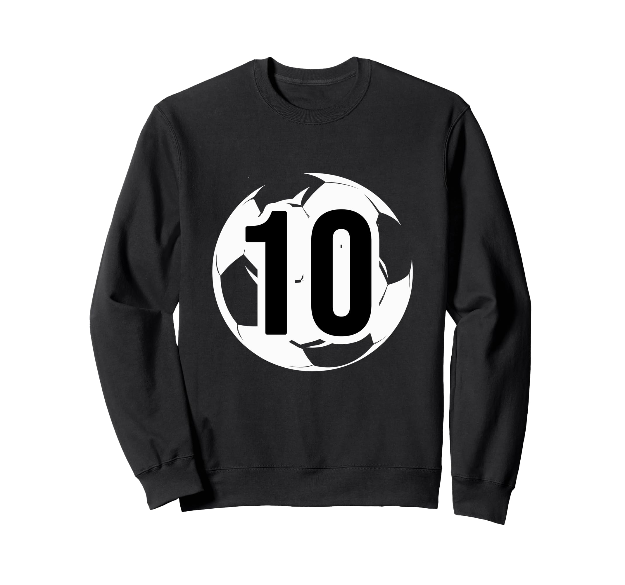 10 Soccer Birthday Gift Soccer Fan Sweatshirt - Unique Graphic Unisex - T-Shirt, Sweatshirt, Hoodie