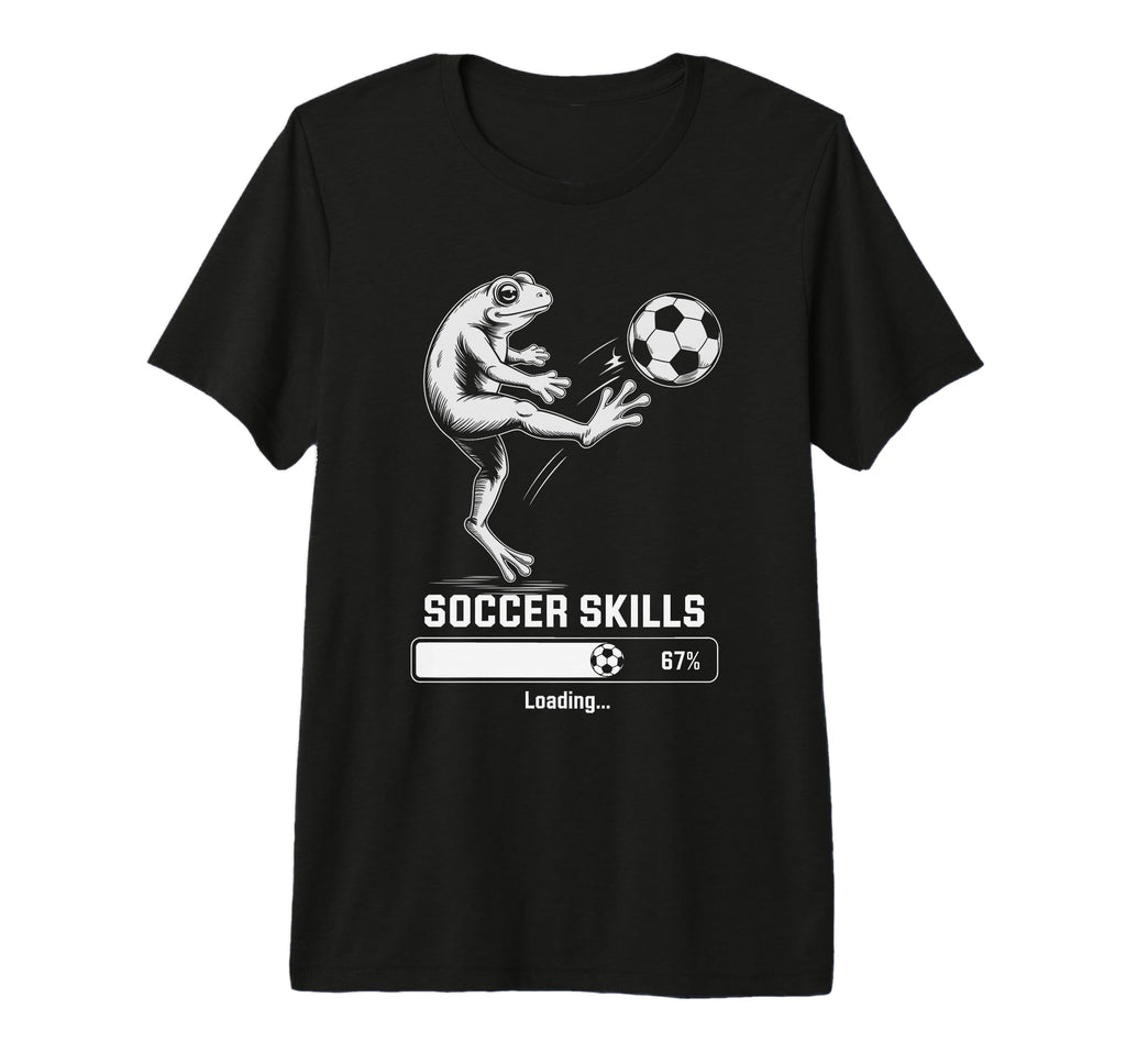 Frog Soccer Skills Loading Team Win T-Shirt - Fun Novelty Design Unisex - T-Shirt, Sweatshirt, Hoodie