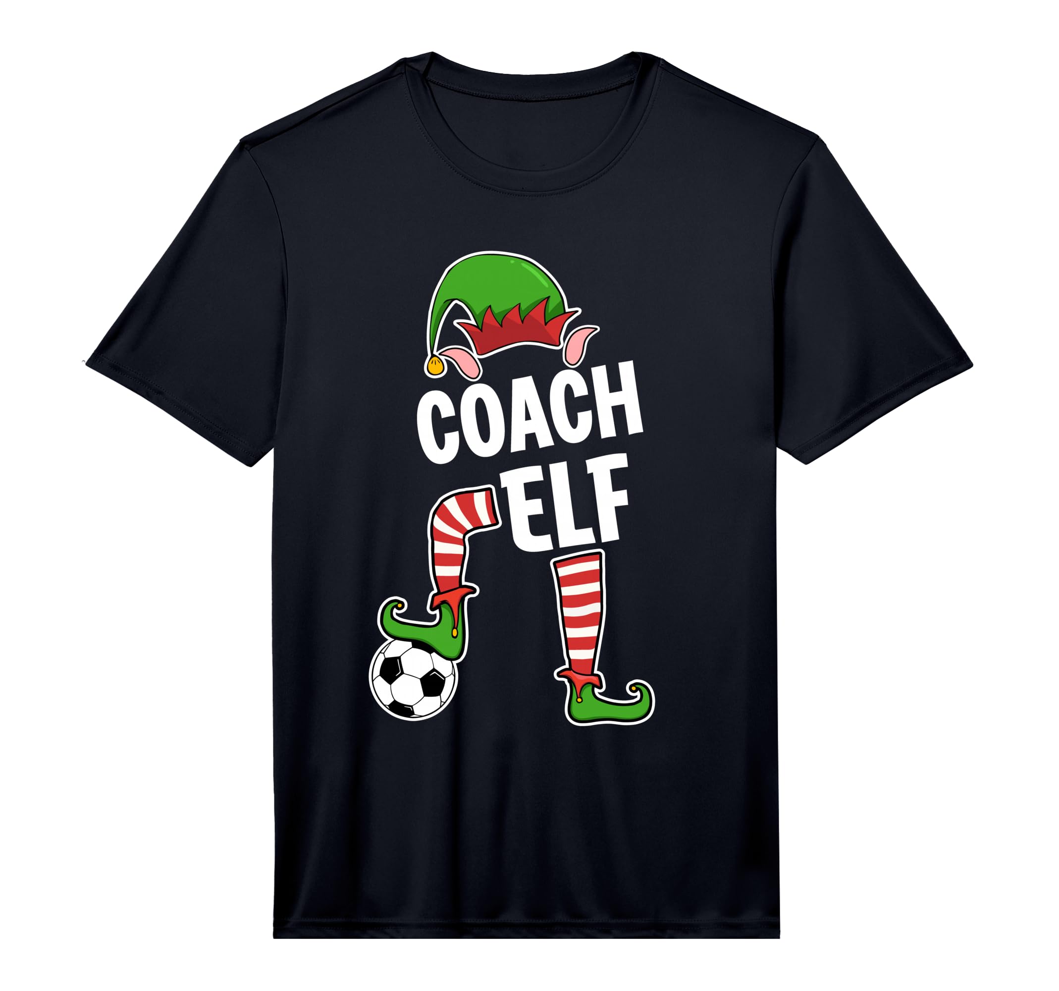 Soccer Elf Soccer Coaches Elf Performance T-Shirt - Novelty Apparel Unisex - T-Shirt, Sweatshirt, Hoodie