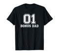 01 Bonus Dad Number 1 One Funny Grandpa T-Shirt - Graphic Print for Adults - T-Shirt, Sweatshirt, Hoodie