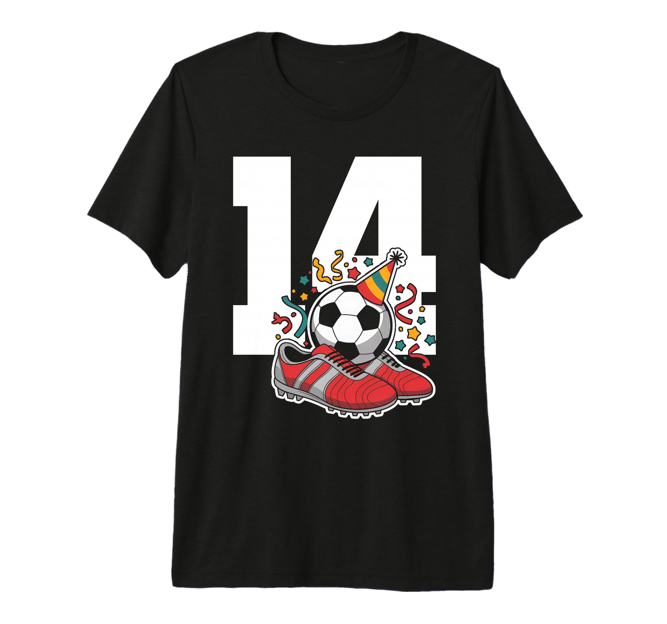14 Soccer Birthday Gift Soccer Fan T-Shirt - Unique Graphic Men Women - T-Shirt, Sweatshirt, Hoodie