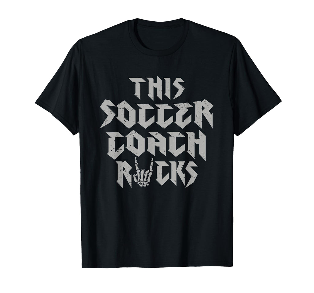 This Soccer Coach Rocks Rock Music T-Shirt - Minimalist Print for Adults - T-Shirt, Sweatshirt, Hoodie