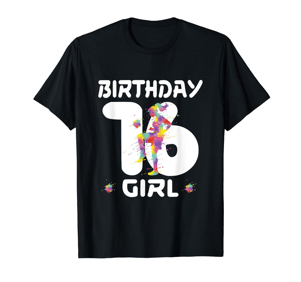 16Th Birthday Soccer Sixteen 16 Year T-Shirt - Aesthetic Graphic Men Women - T-Shirt, Sweatshirt, Hoodie