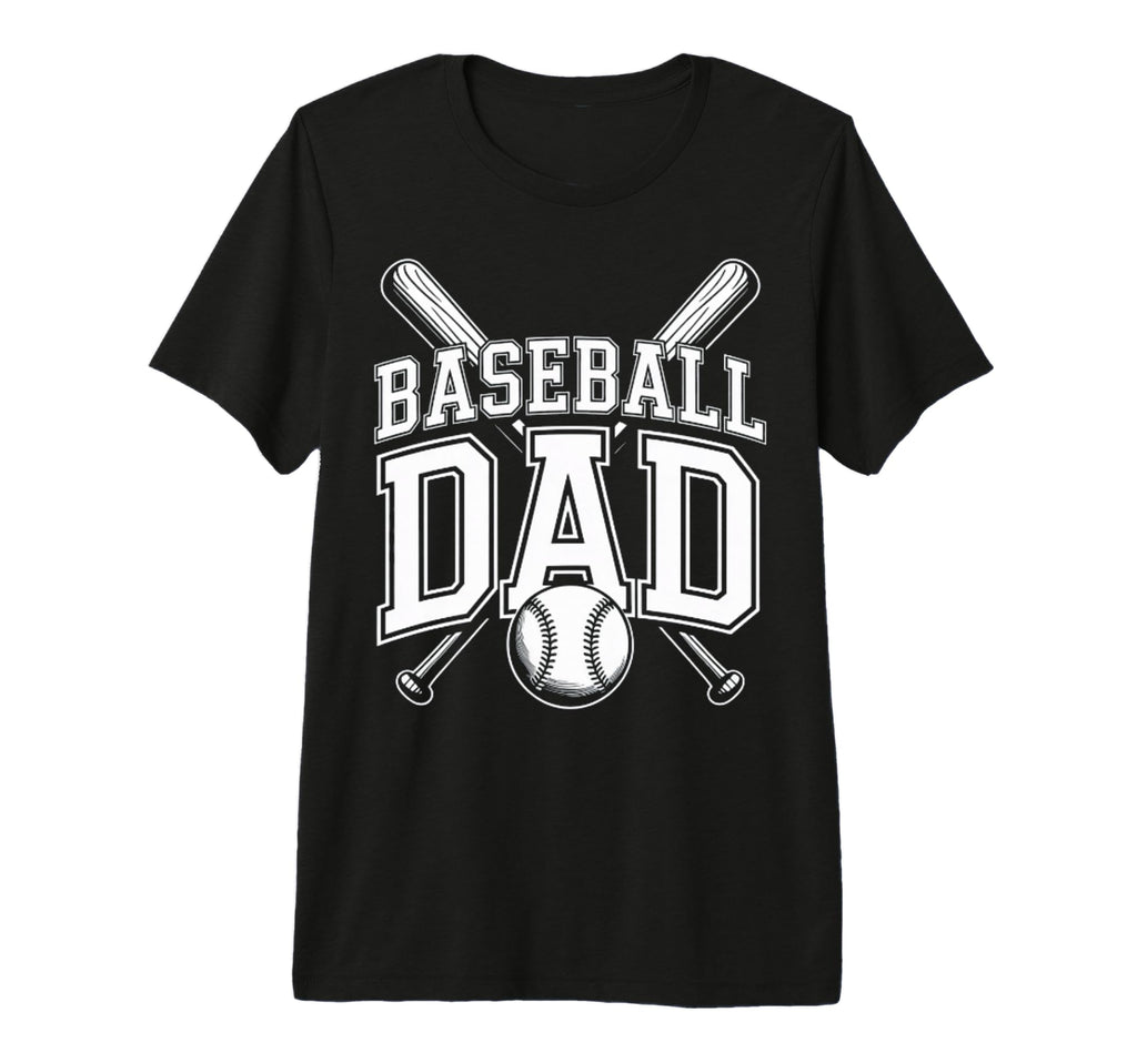 Funny Baseball Dad Tri Blend T-Shirt - Graphic Print Unisex - T-Shirt, Sweatshirt, Hoodie