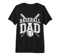 Funny Baseball Dad Tri Blend T-Shirt - Graphic Print Unisex - T-Shirt, Sweatshirt, Hoodie