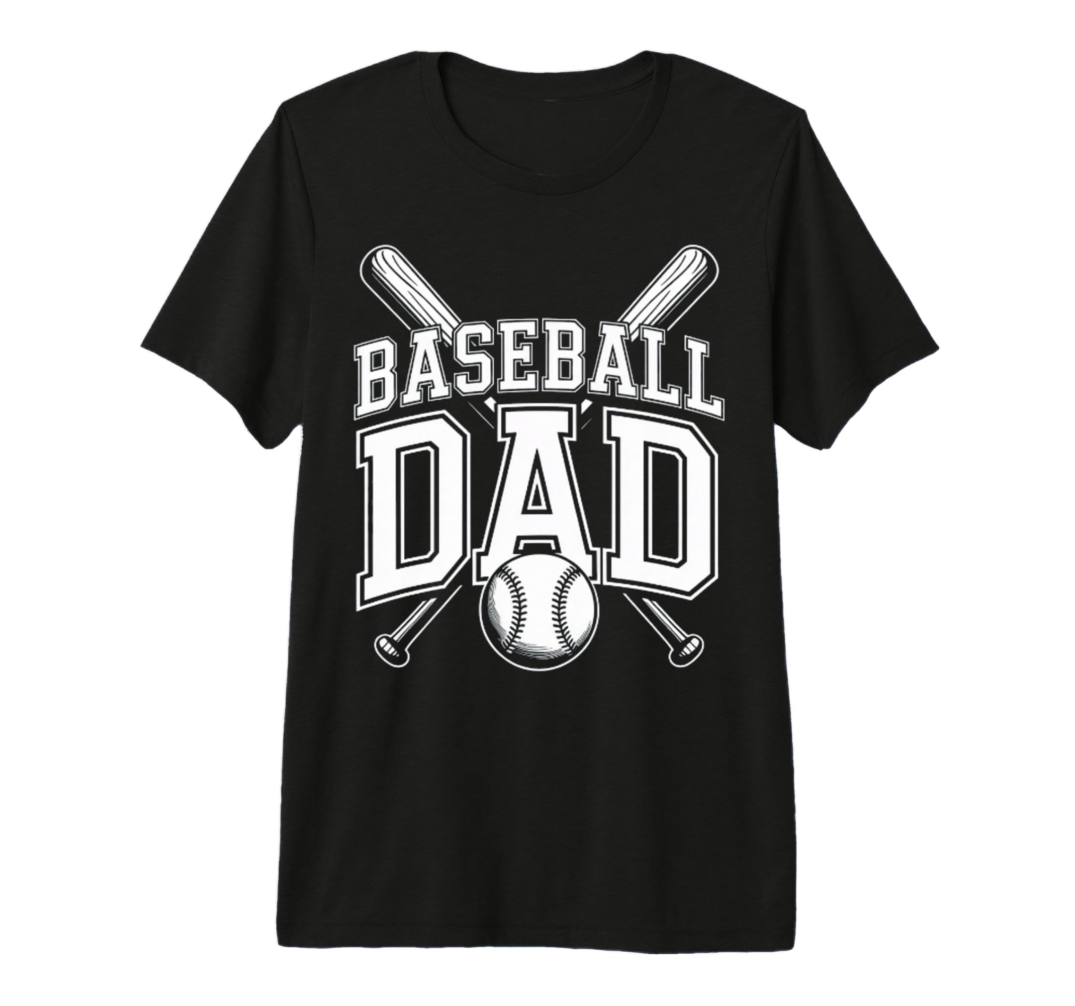 Funny Baseball Dad Tri Blend T-Shirt - Graphic Print Unisex - T-Shirt, Sweatshirt, Hoodie