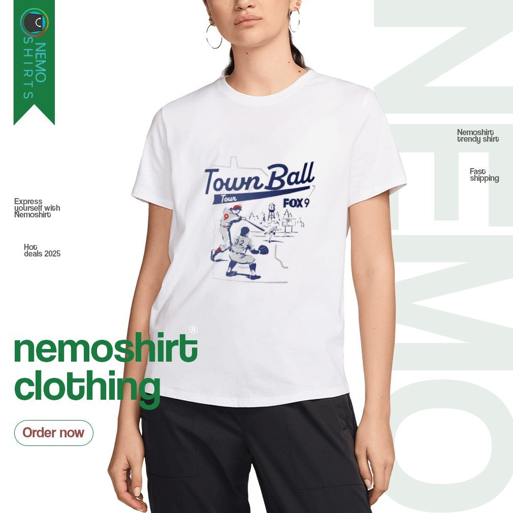 Fox 9 town ball tour 2025 Minnesota - Adult & Kids T-Shirts, Sweatshirts & Hoodies apparel design preview 3