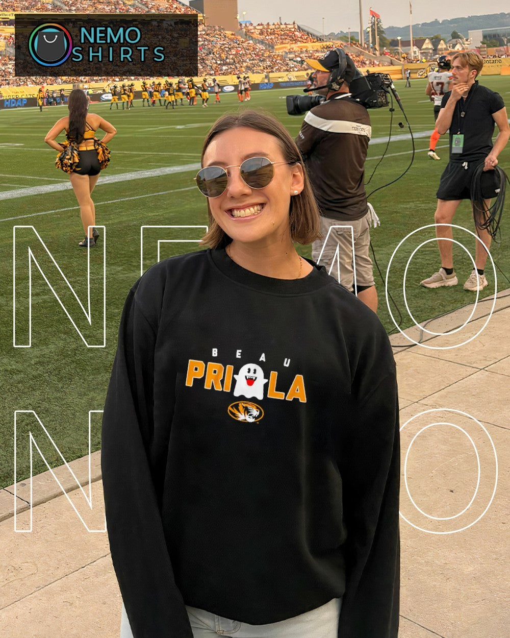 Beau Pribula boo Missouri Tigers - Adult & Kids T-Shirts, Sweatshirts & Hoodies apparel design preview 6