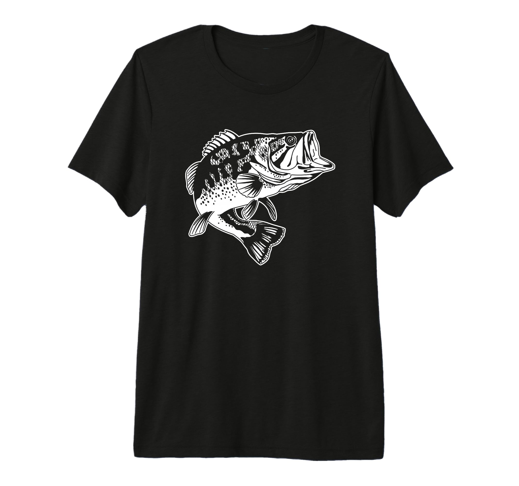 Bass Fish Fisherman Angler Dad Angling T-Shirt - Trendy Graphic Unisex - T-Shirt, Sweatshirt, Hoodie