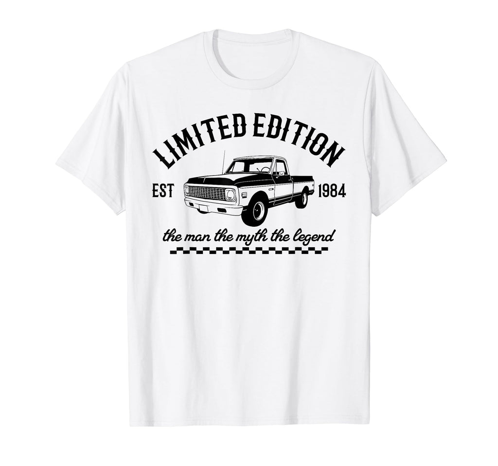 1984 Dad Birthday Legend Muscle Truck T-Shirt - Streetwear Style for Adults - T-Shirt, Sweatshirt, Hoodie