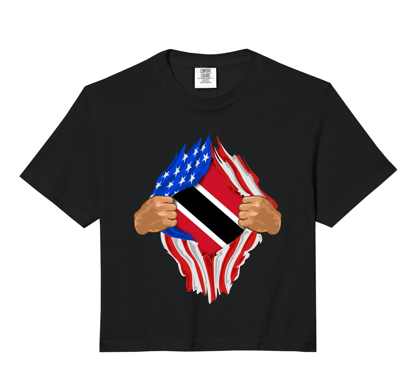 Trinidad And Tobago Blood Inside Me Flag Hoodie - Trendy Graphic Unisex - T-Shirt, Sweatshirt, Hoodie