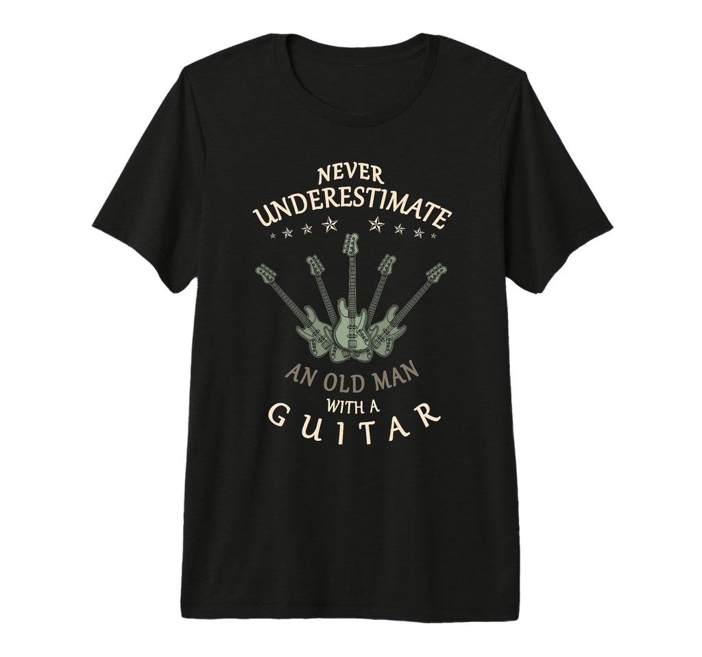 Mens Bass Guitar Lover Old Guitar Music T-Shirt - Graphic Print for Adults - T-Shirt, Sweatshirt, Hoodie