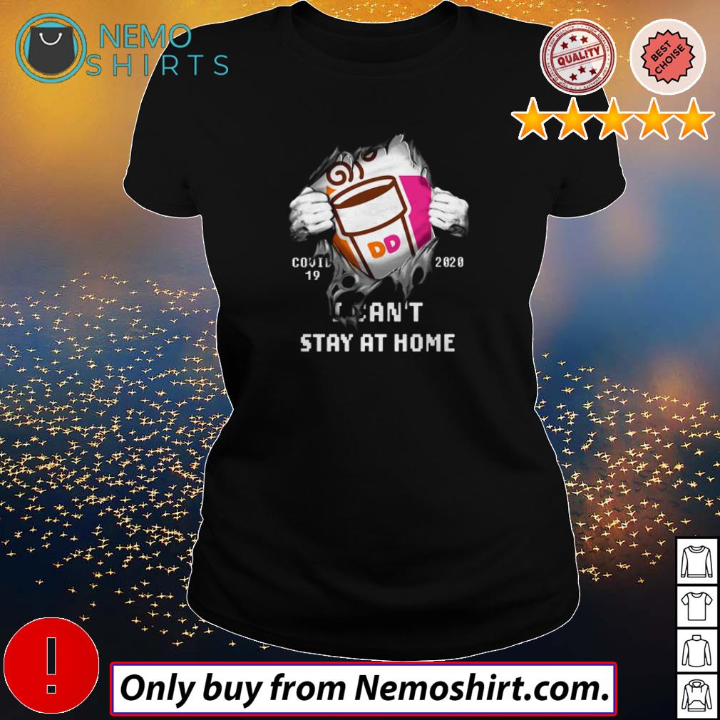 Dunkin Donuts Covid 19 2020 I can't stay at home - Adult & Kids T-Shirts, Sweatshirts & Hoodies apparel design preview 2