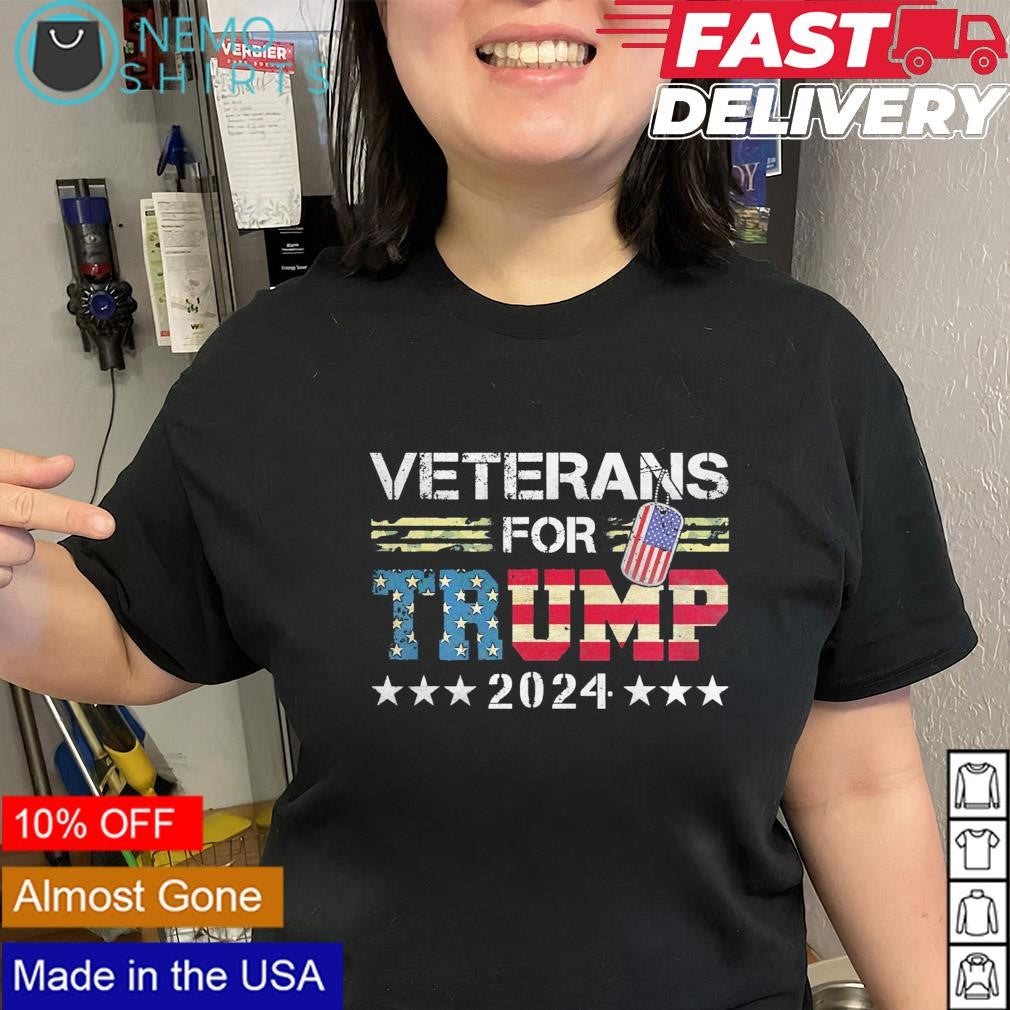 Veterans for Trump 2024 - Adult & Kids T-Shirts, Sweatshirts & Hoodies apparel design preview 2