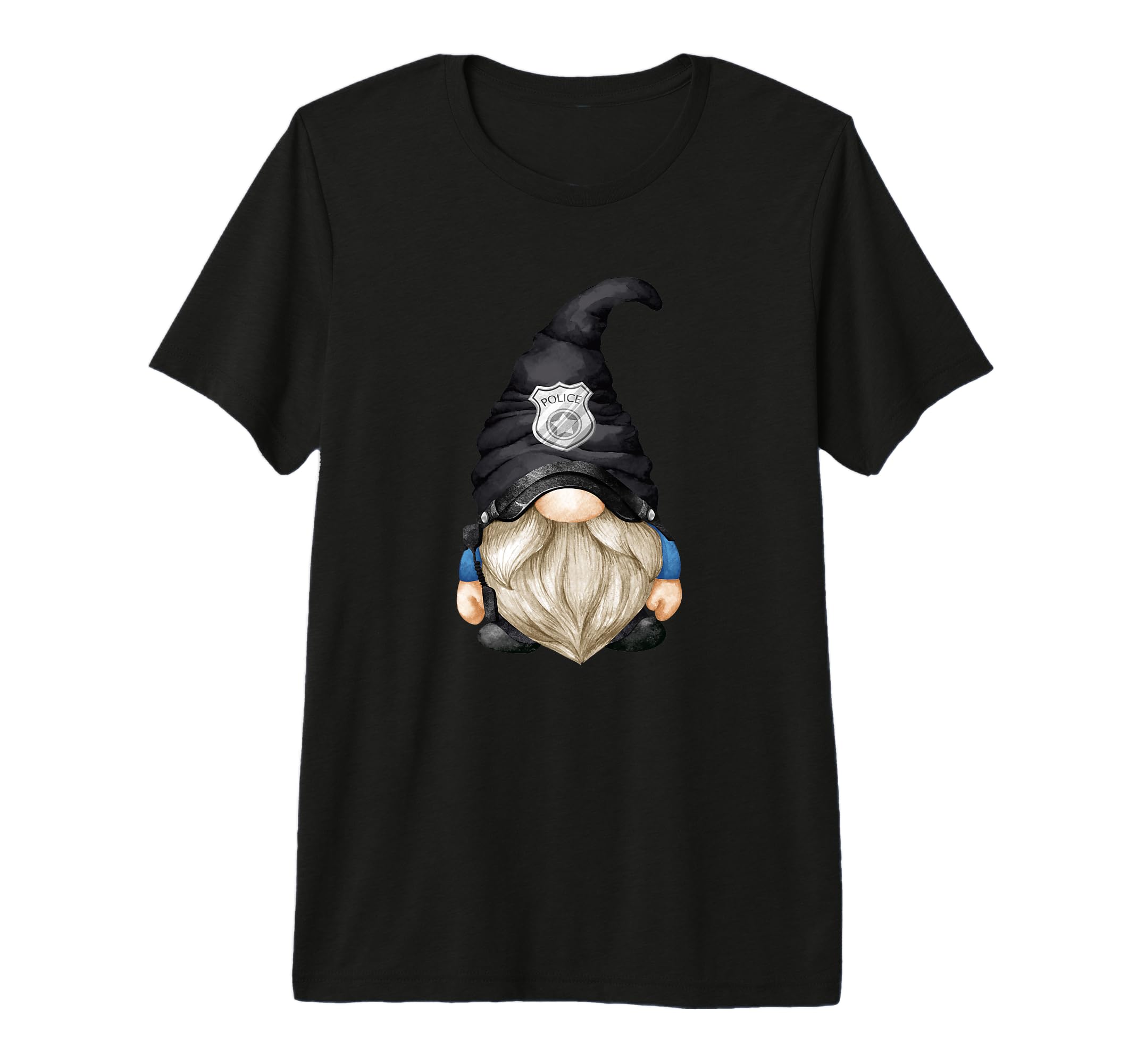 Policemen Gnome Police Dad And Grandpa T-Shirt - Graphic Print Unisex - T-Shirt, Sweatshirt, Hoodie