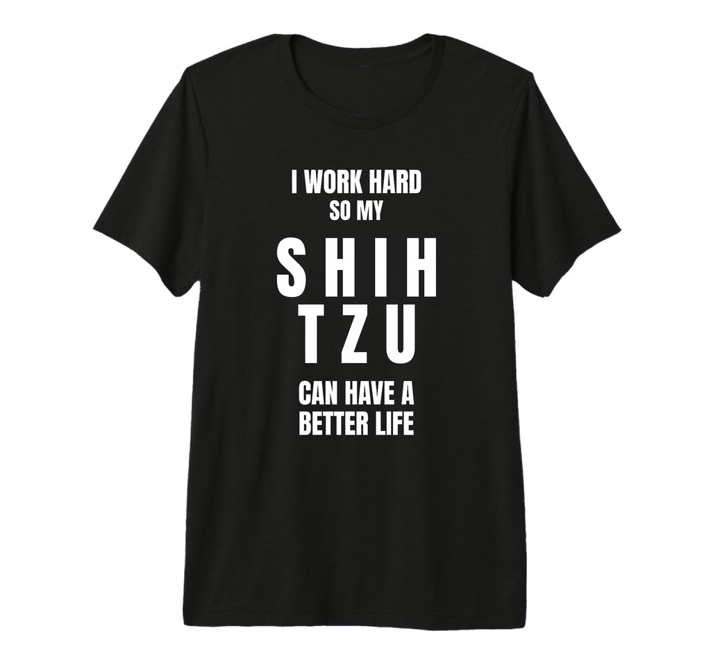 Shih Tzu Dad Owner Mom Canine Lover I T-Shirt - Aesthetic Graphic Unisex - T-Shirt, Sweatshirt, Hoodie