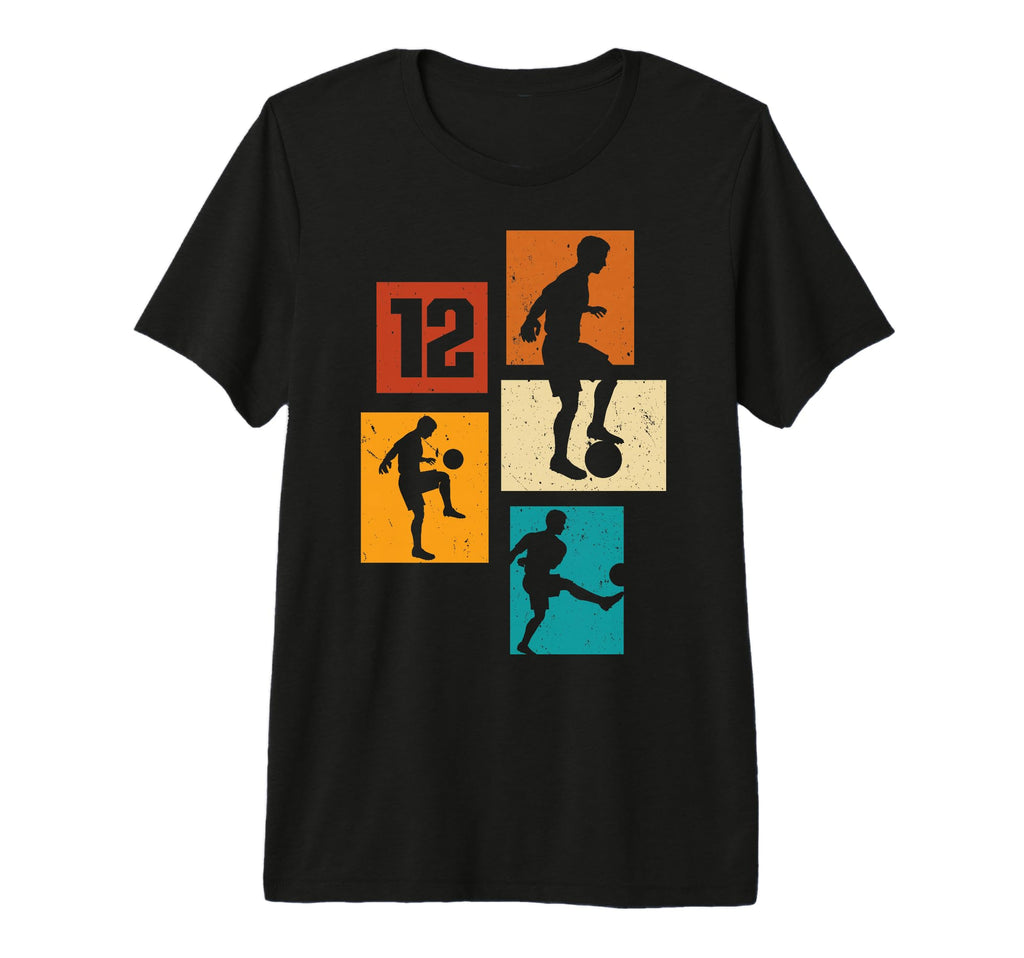 12Th Birthday Soccer Player Football 12 T-Shirt - Streetwear Style Unisex - T-Shirt, Sweatshirt, Hoodie