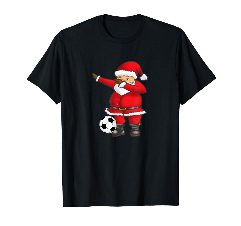 Funny Dabbing Santa Plays Soccer Coach T-Shirt - Unique Graphic for Adults - T-Shirt, Sweatshirt, Hoodie